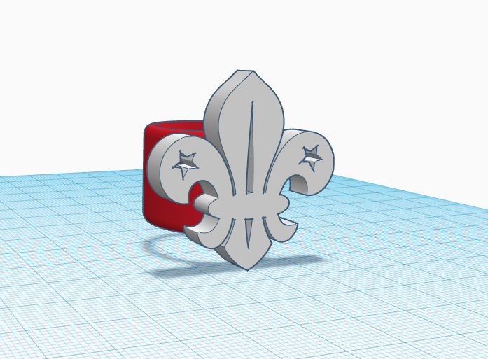 Fleur-De-Lis (Arrowhead) Woggle — miniatura 2