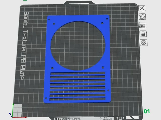 Sovol SV08 SSR/PSU 120mm Fan cover With Speed Adjustment