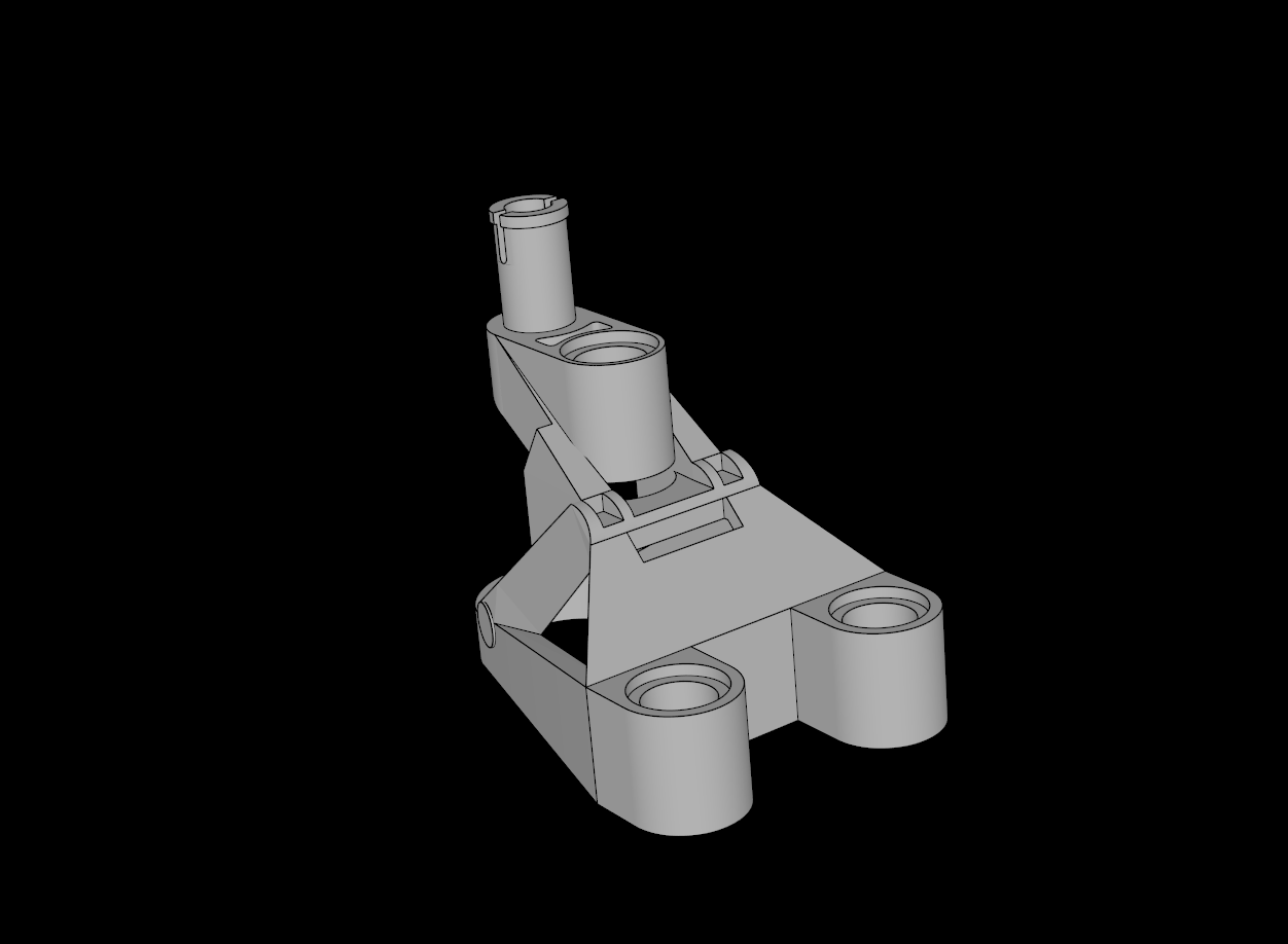 Lego Compatible (32576.dat) Technic Connector  3 x  4.5 x  2.333 with Pin