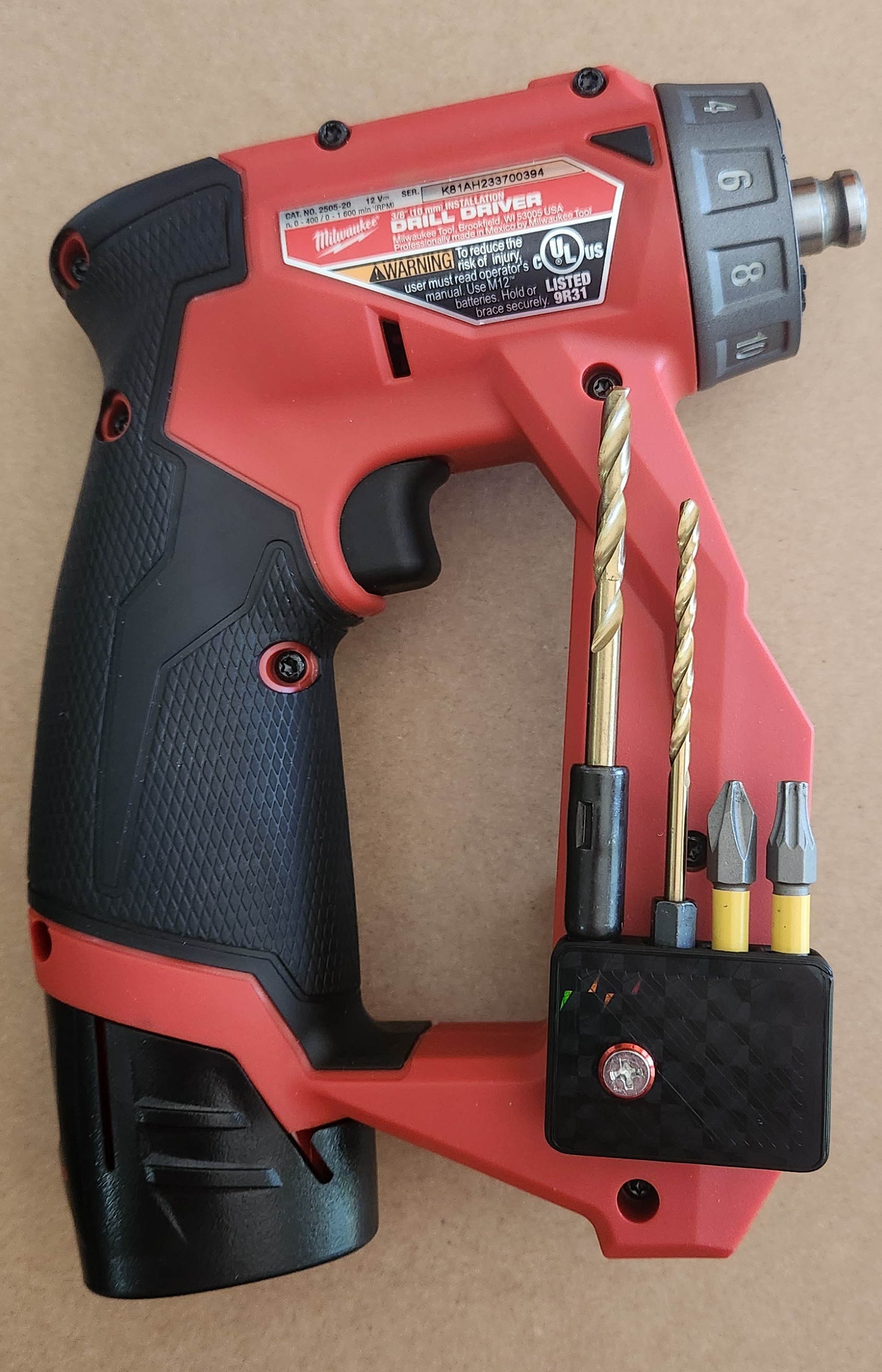 Milwaukee M12 Fuel Installation Drill/Driver bit holder