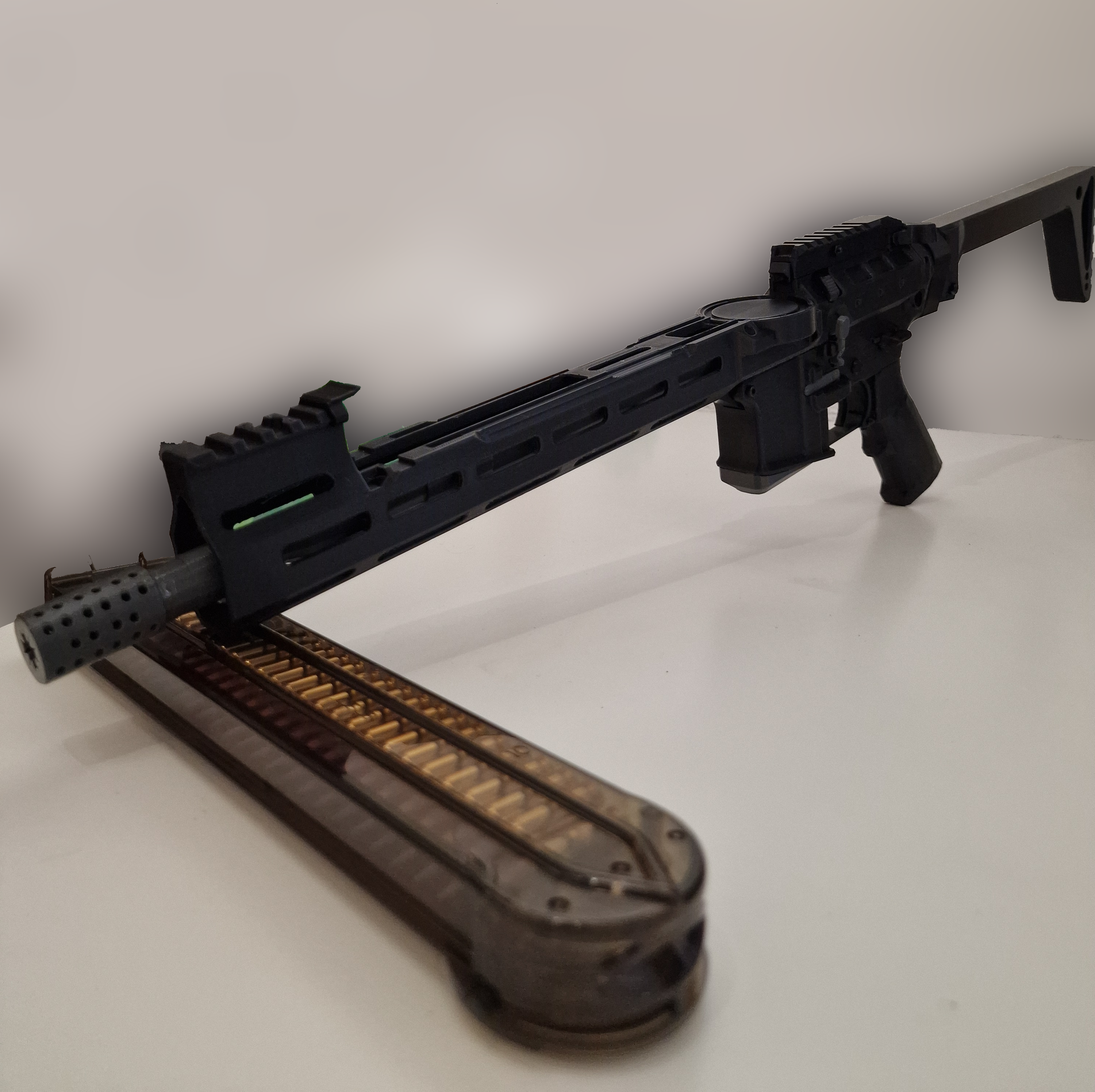AR-57-ish Prop (with moving Parts/fits Airsoft P90 Magazine)