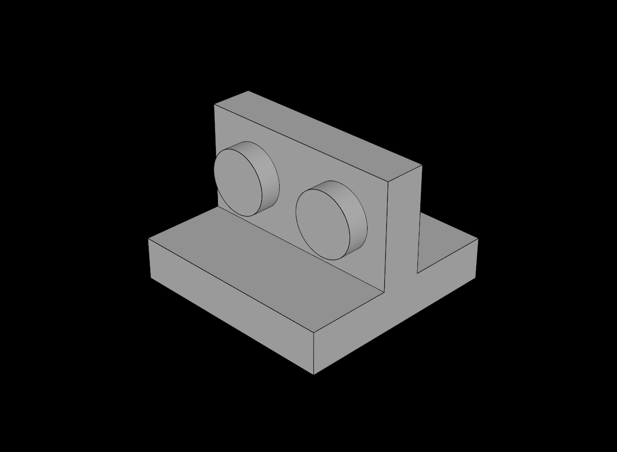 Lego Compatible (41682.dat) Bracket 2 x 2 - 1 x 2 Up Centred by thall72 ...