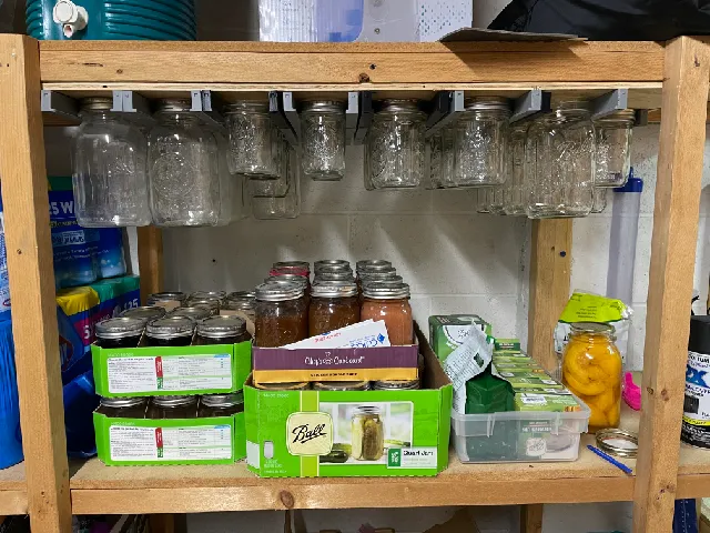 Wide Mouth Mason jar organizer mount