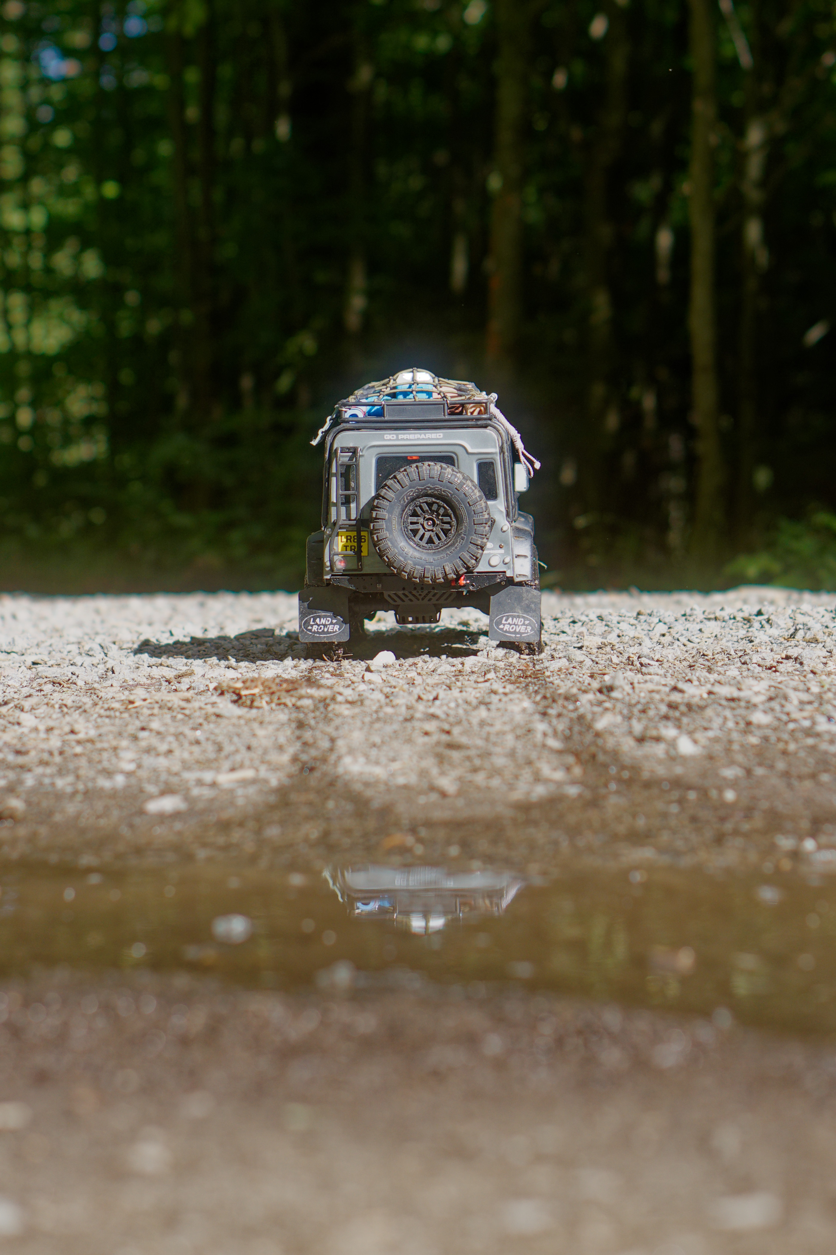 TRX4 Defender Alternative spare wheel mount with ladder by gunxter