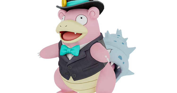 Tuxedo Slowbro with top hat from Pokemon by Skeleton Dan | Download ...