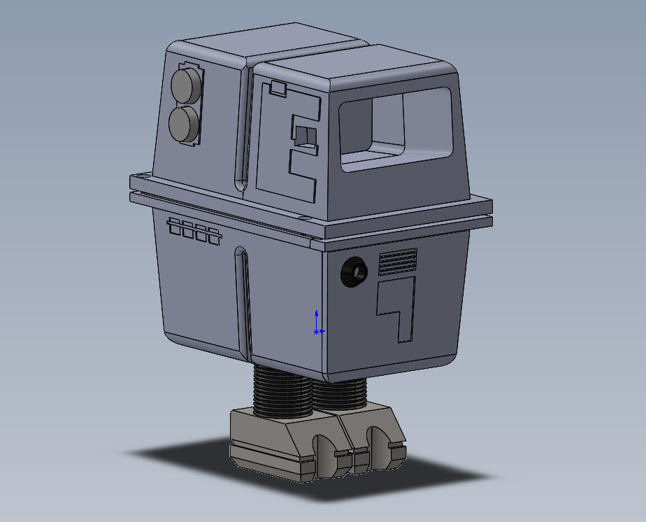 Miniatura 5 do modelo 3D GONK Droid USB Hub