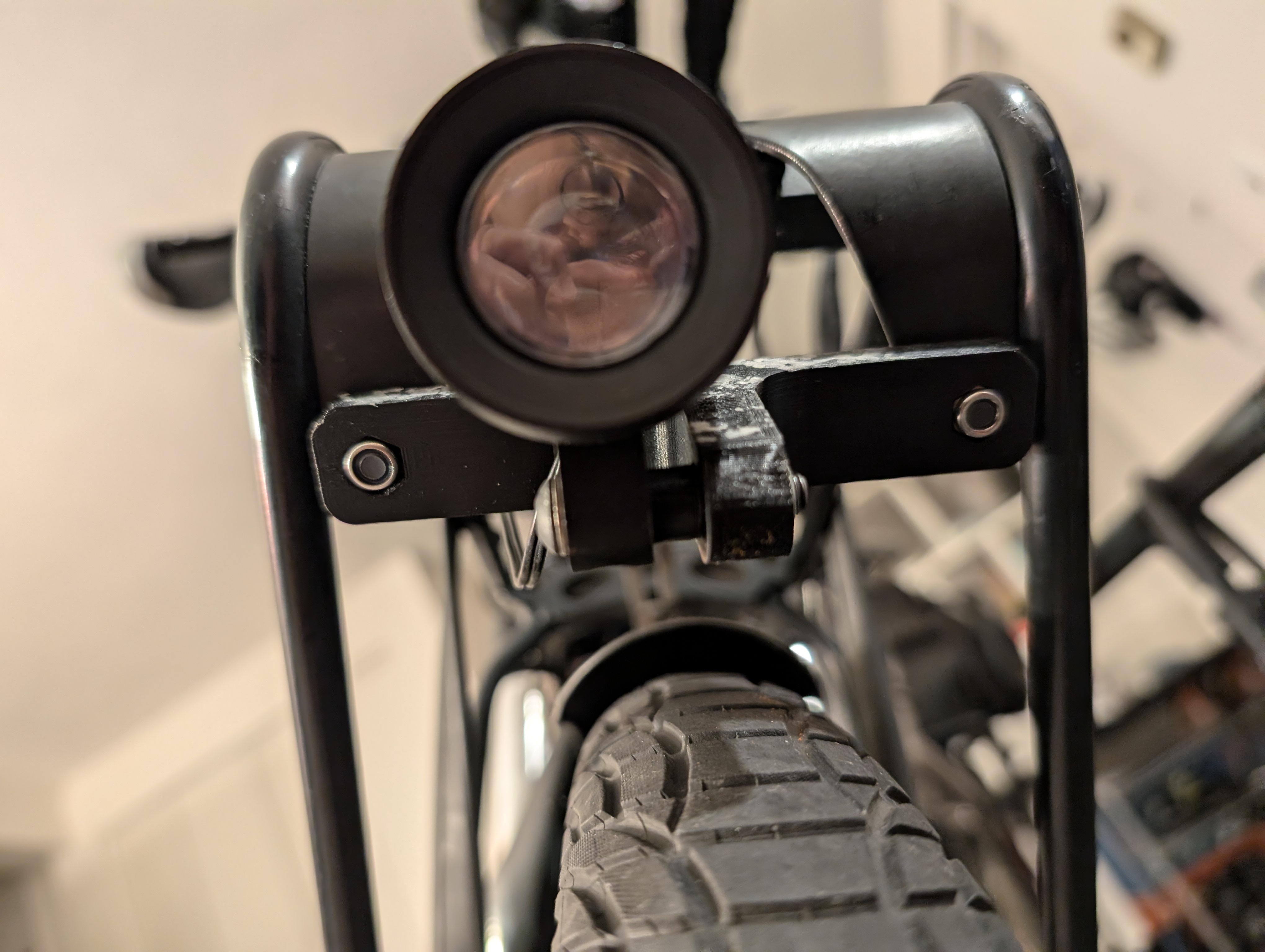 Front rack light mount on sale