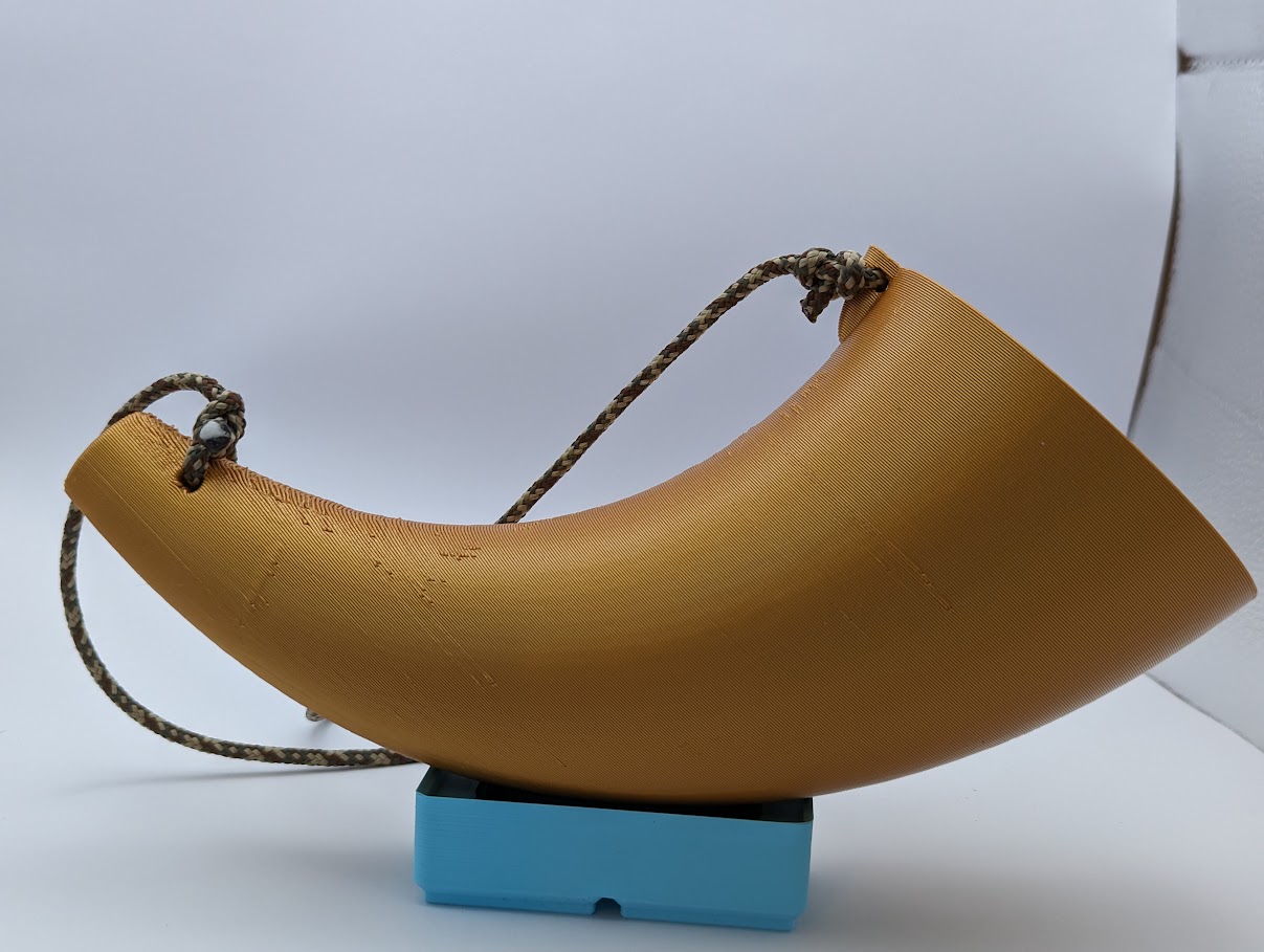 Viking Horn with Holes for Hanging around Neck