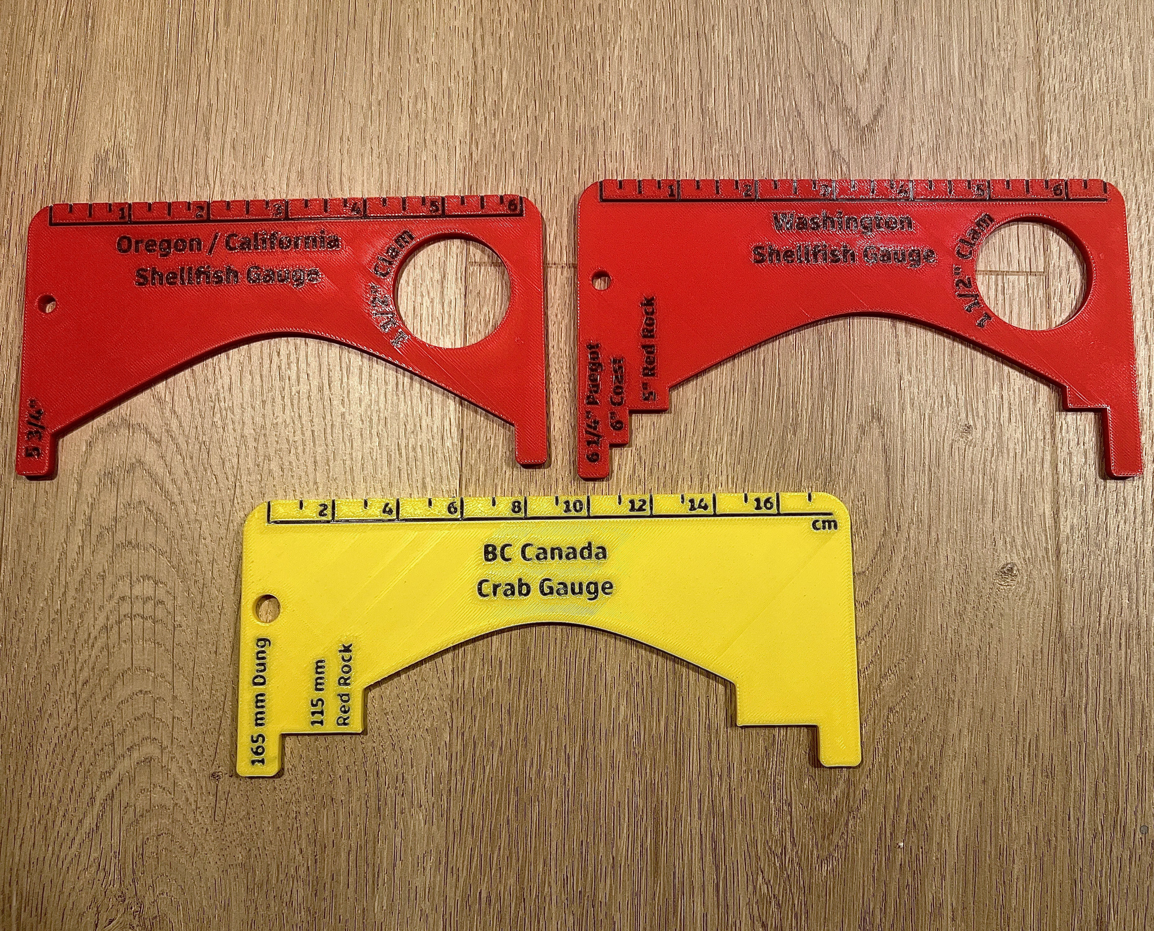Shellfish Gauge (Crab and Clams)