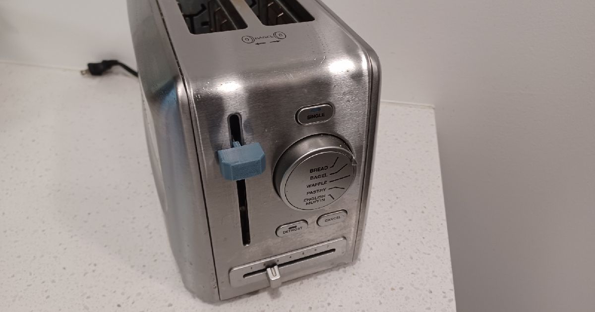 Cuisinart Toaster Lever Handle by MisterSteele Download free STL
