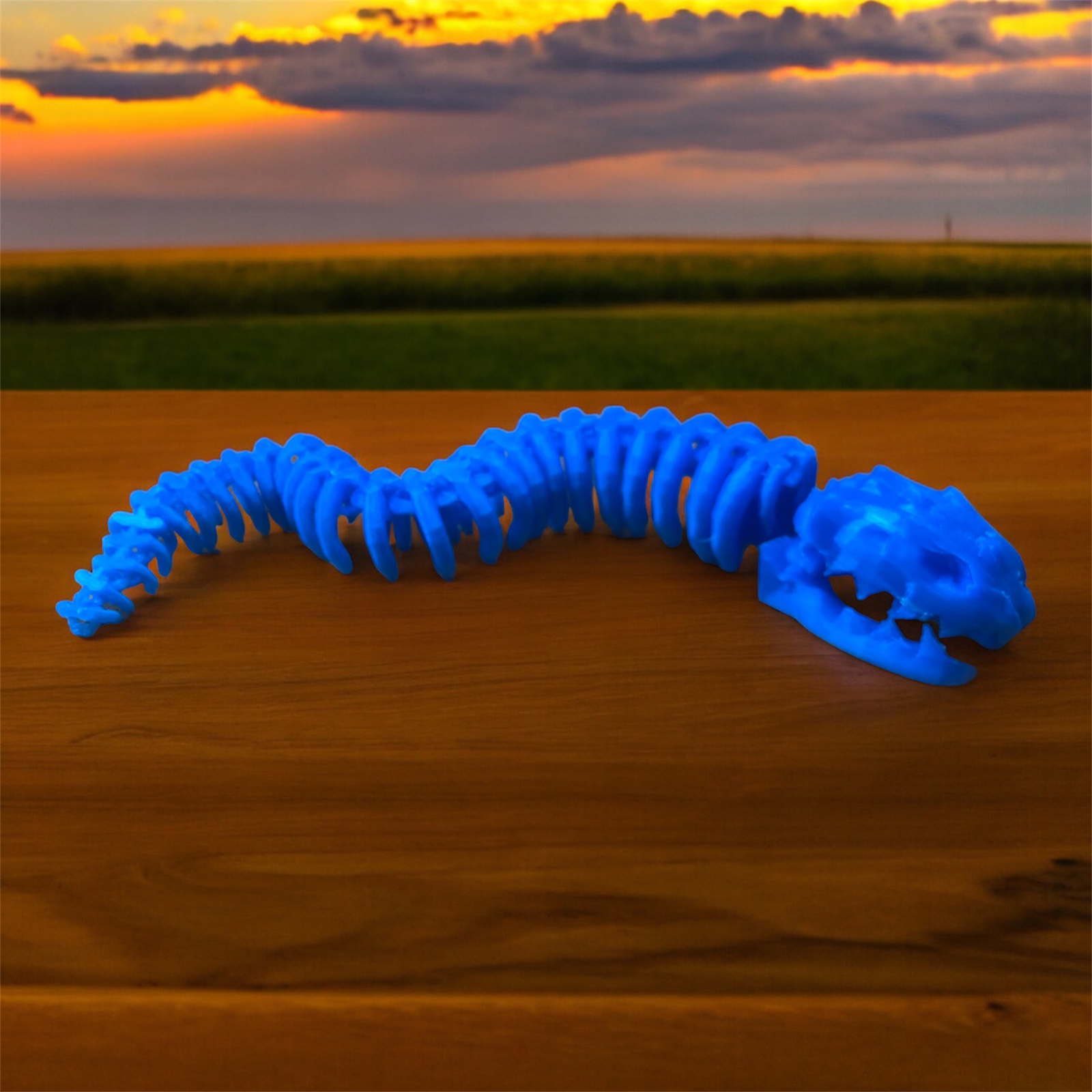 Articulated flexi skelett Snake! by Flexi-Maker | Download free STL ...