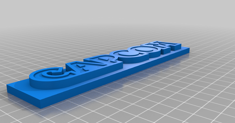 Logo CAPCOM by dpnd3d | Download free STL model | Printables.com
