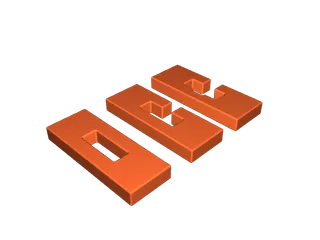 3 Piece Cross Puzzle - Easy by RJ Design | Download free STL model ...