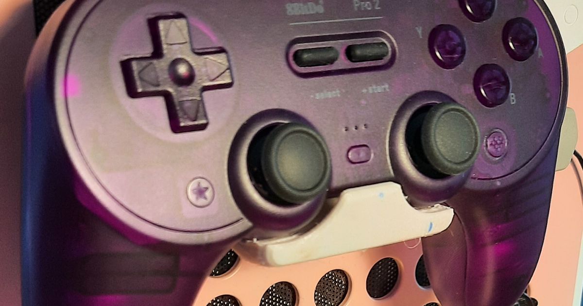 8BitDo Pro 2 Controller Holder for Qube 500 PC Case by jaseg | Download ...