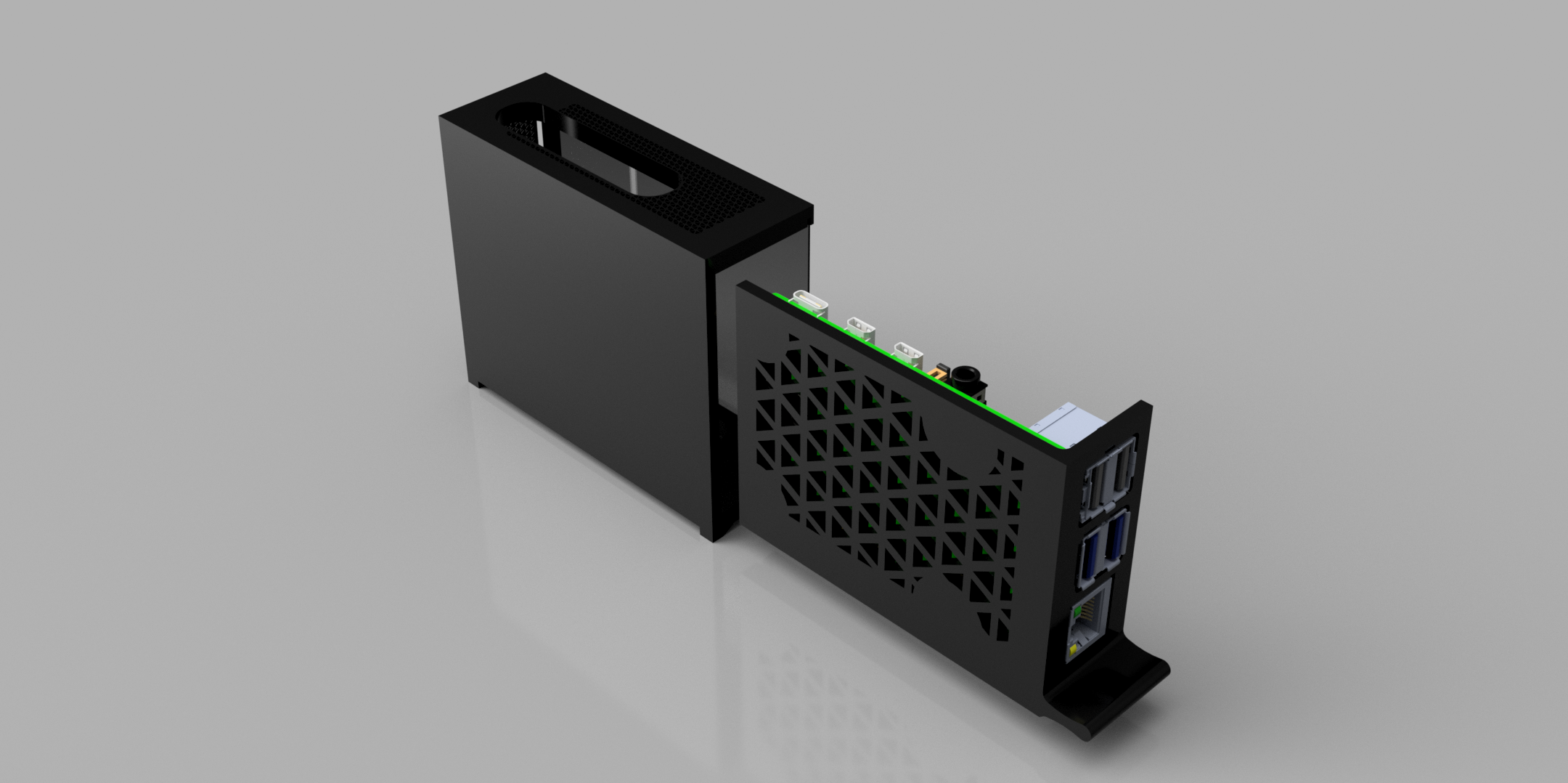 Raspberry Pi Corsair 4000D Style Case (RPi 4B) by Sebastien Beoutis ...