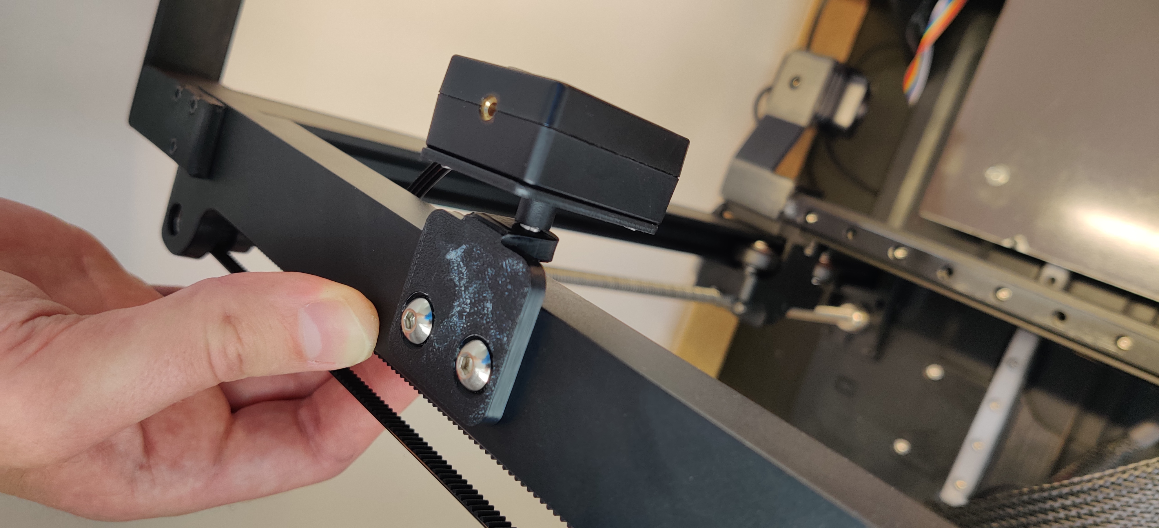 Creality Ender V3 SE/KE Filament Sensor Mount - Centered and rotated