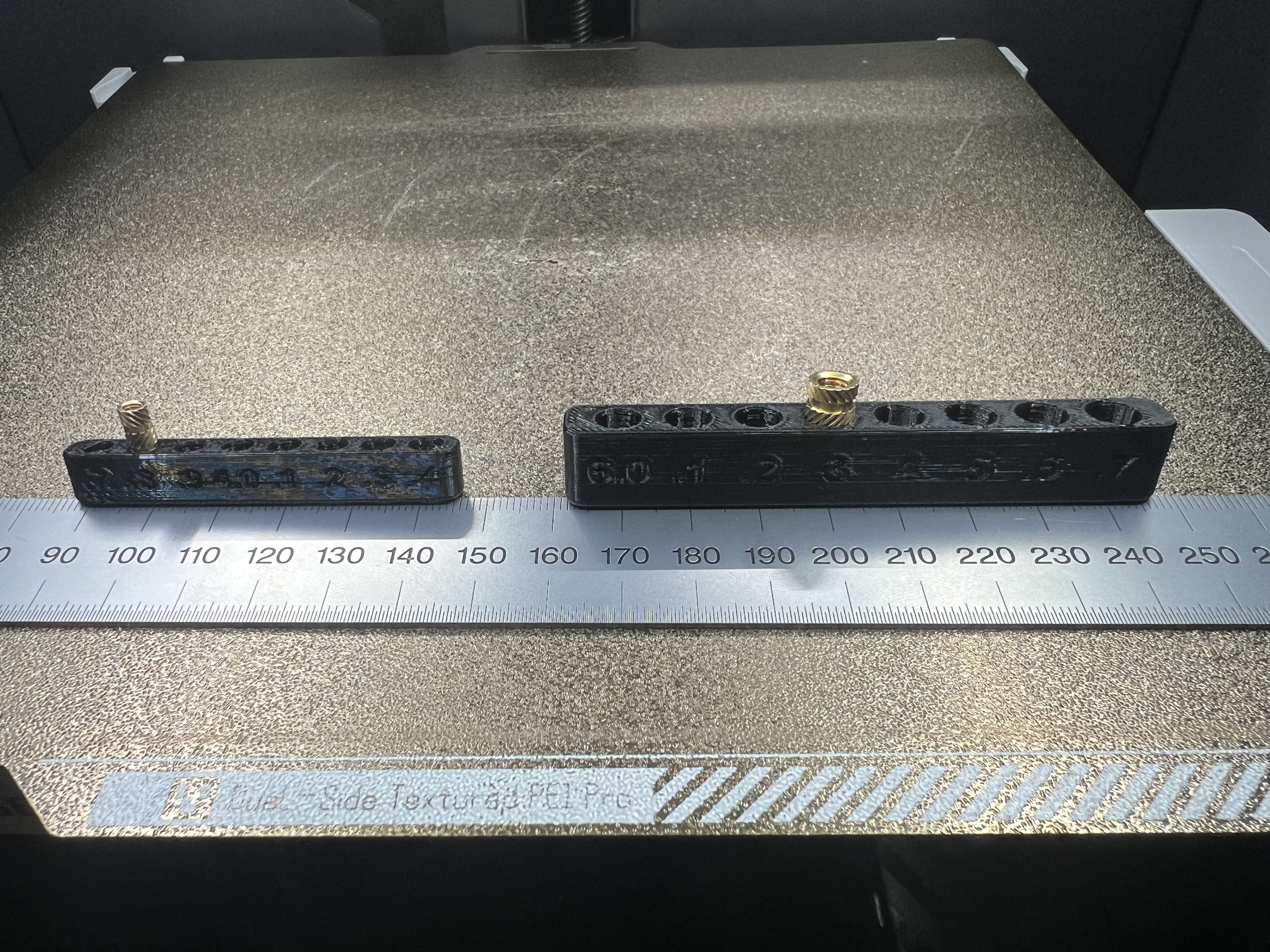 Heatset Insert Size Tester Blocks