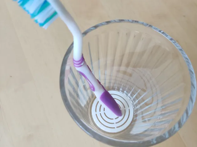 Doble Fondo Vaso Cepillos de Dientes