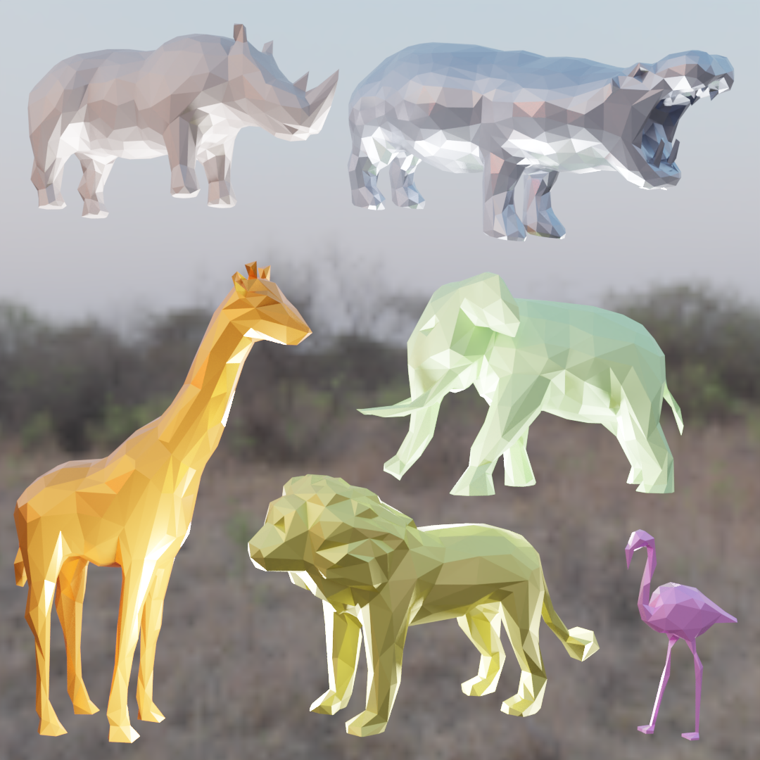 Low Poly Safari Fun Pack!
