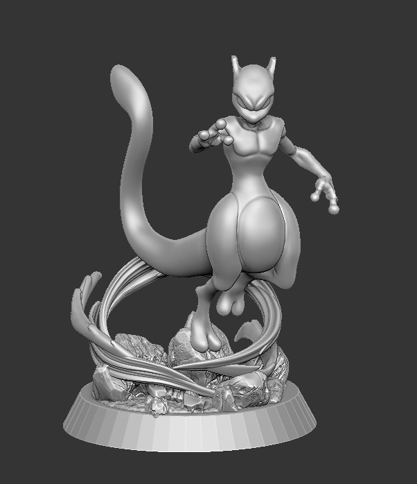 Miniatura 2 do modelo 3D MEWTWO POKEMON