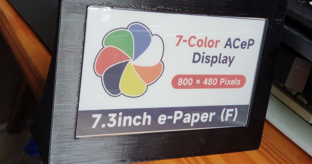 Frame for Waveshare 7.3inch ACeP 7Color EPaper EInk Display Module