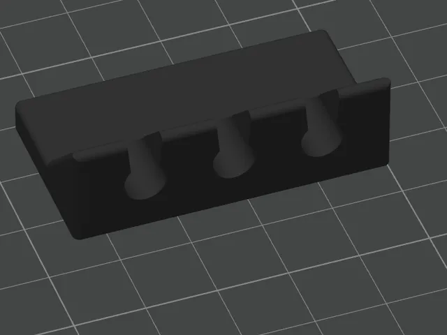 bed side cable organizer 3 Lead version with no screw holes.