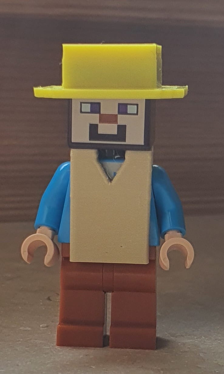 Minecraft hat and vest