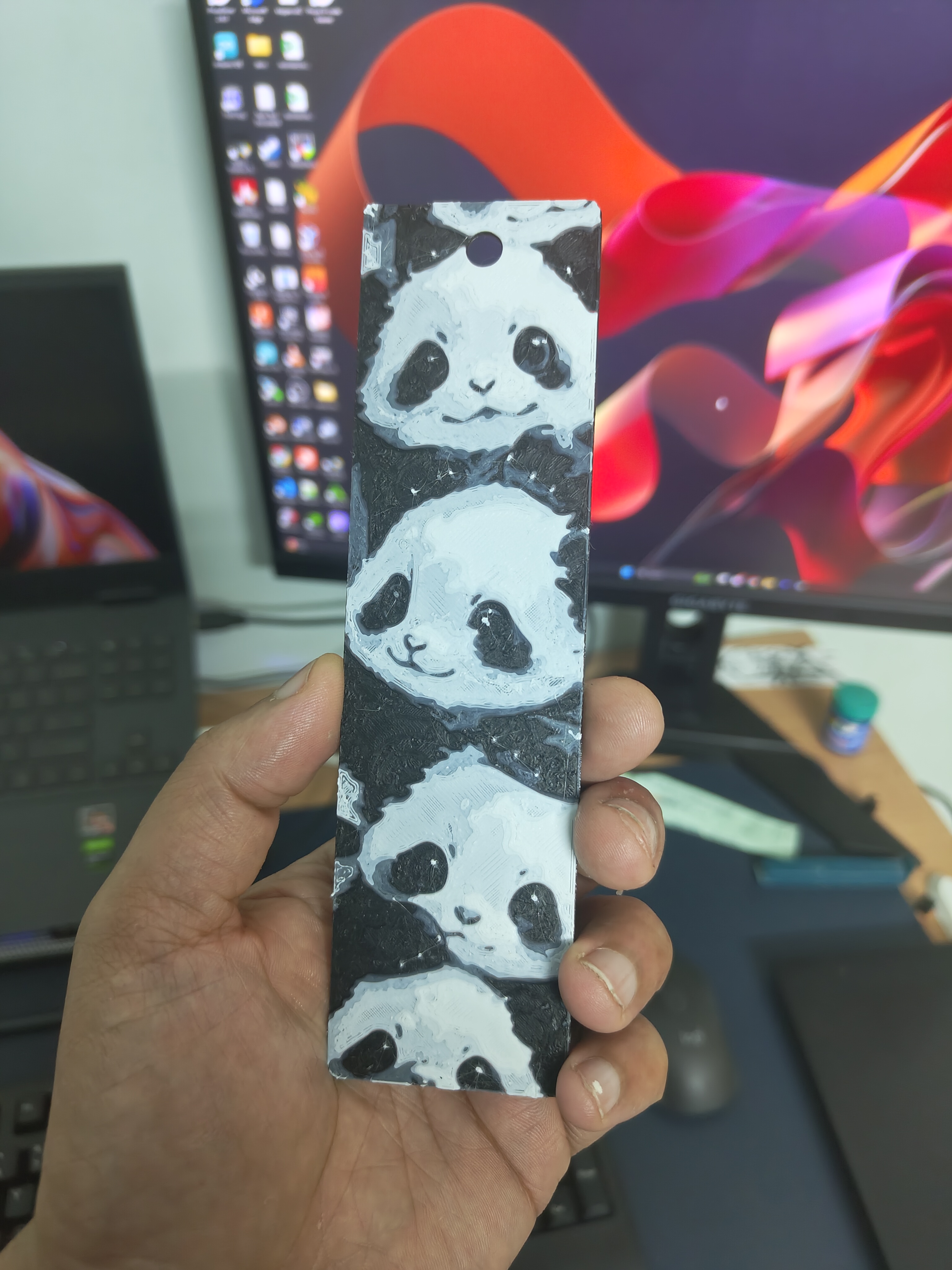 Panda Bookmark hueforge by MadRajib | Download free STL model ...