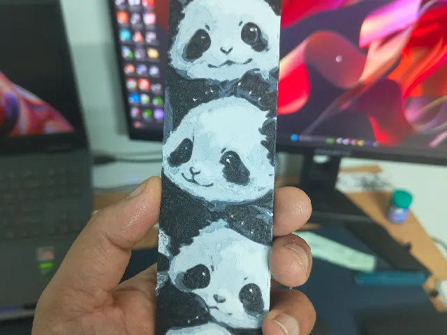 Panda Bookmark hueforge