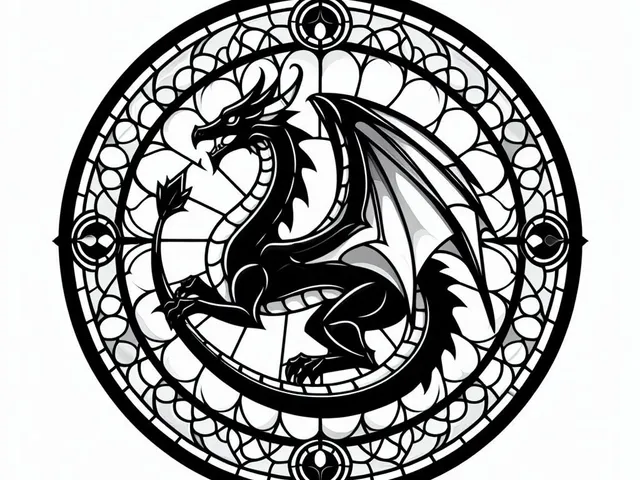 Wall art / coaster: Dragon
