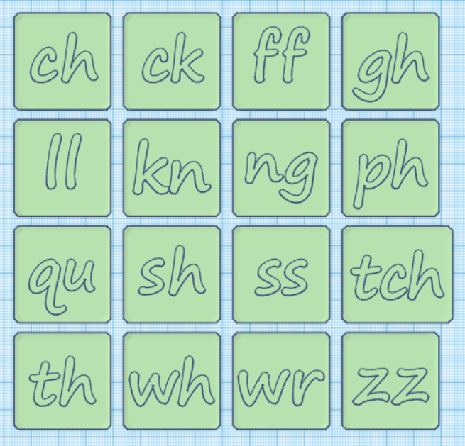 Consonant Digraphs Letter Tiles by Debbie Mattingly | Download free STL ...
