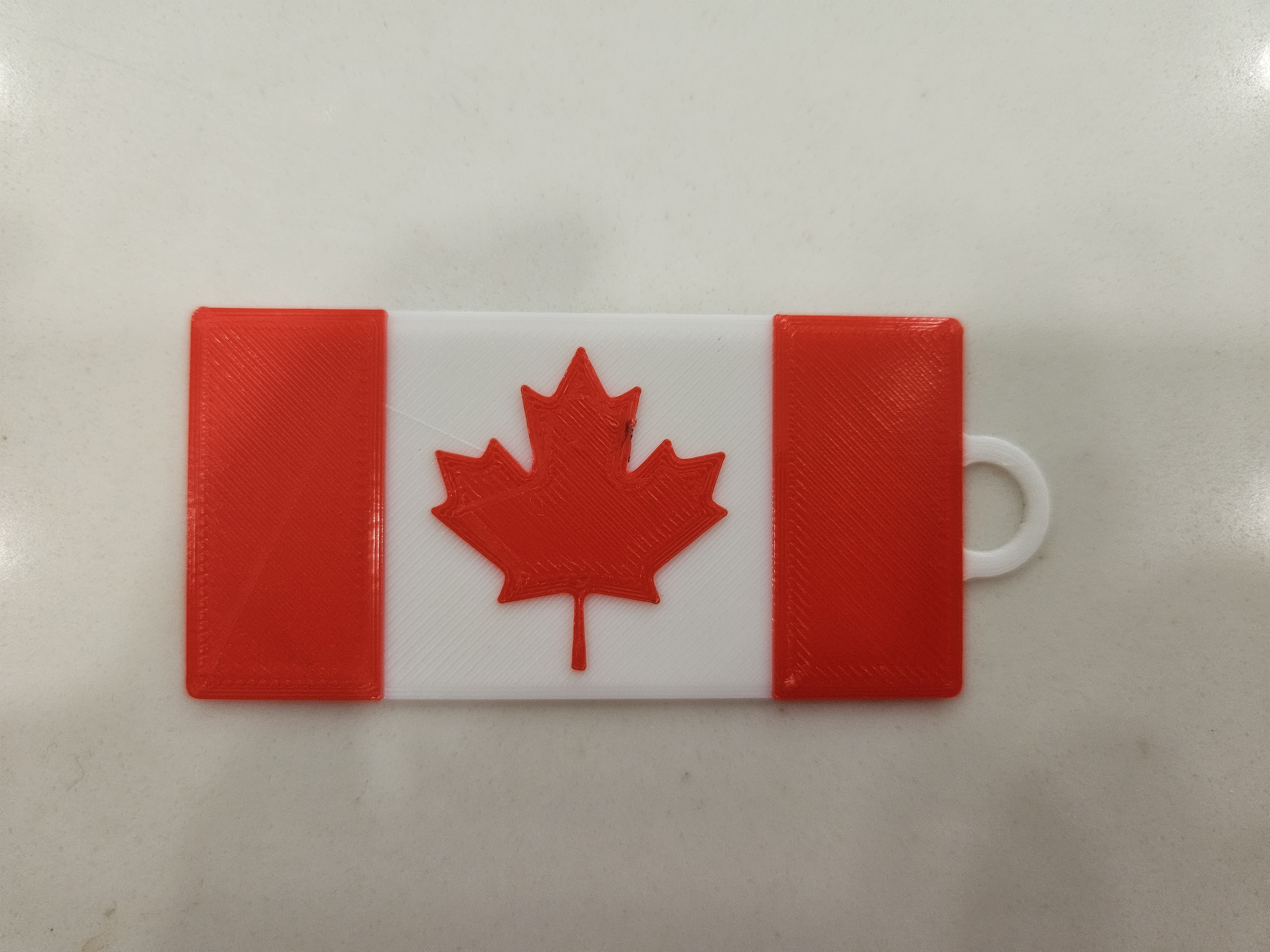 Canadian Flag Hanging Tag
