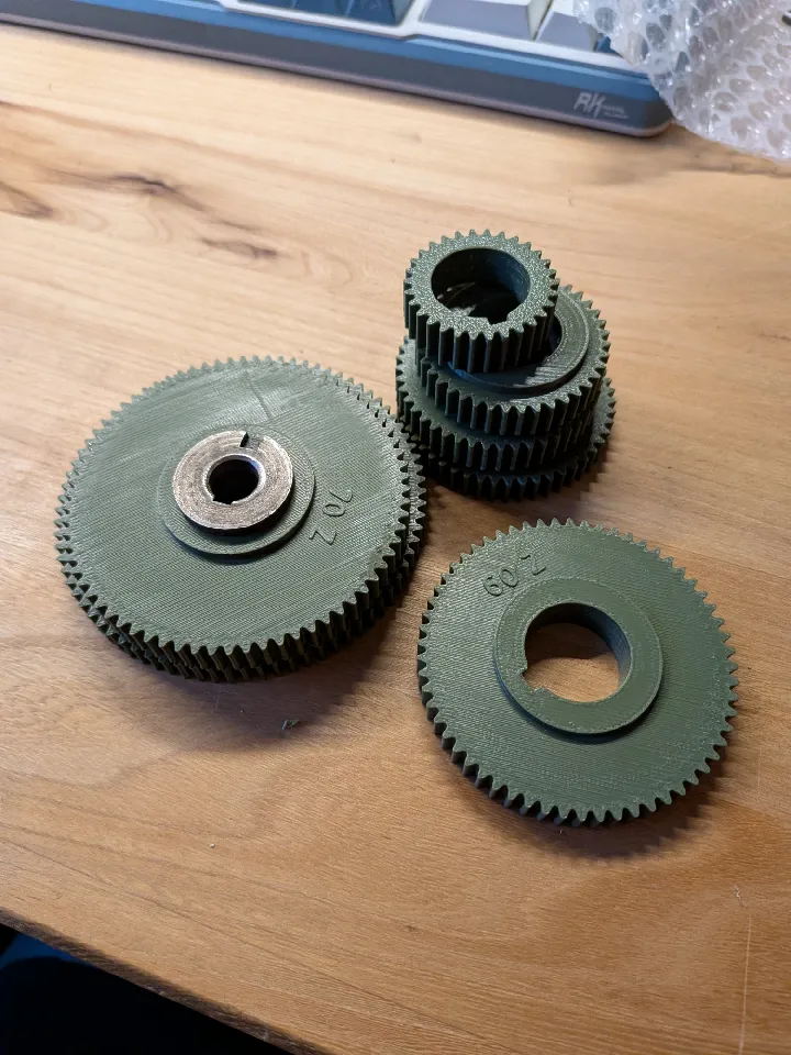 Hobbymat & Prazimat DLZ180x450, MD65, SD300 Zahnräder / Gears by