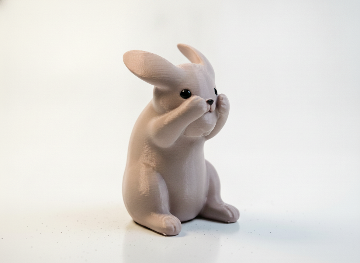Shy Bunny Statue