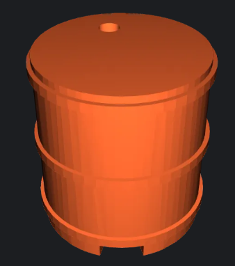 LEGO MILITARY lego compatible drum, barrel, canister, fuel drum, bidon