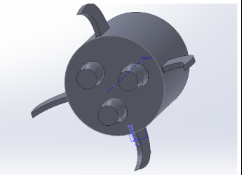 rocket with a pencil sharpener inside it