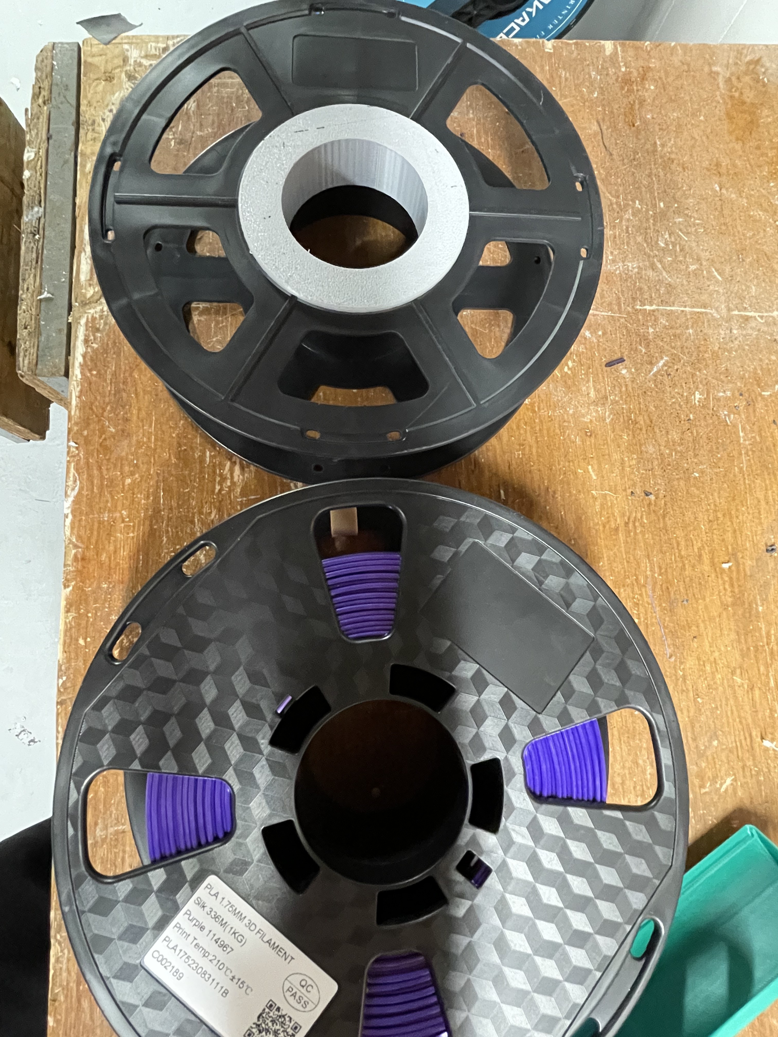 Large Hole to Standard hole Spool Adapter