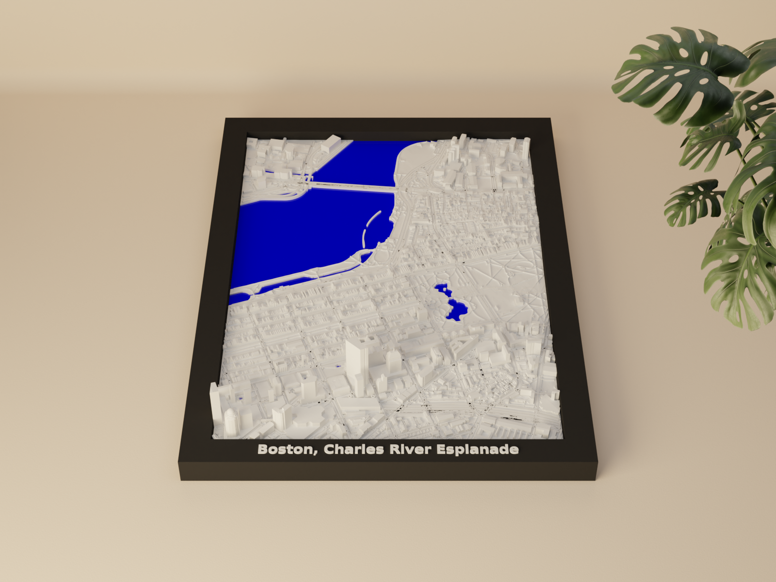 Boston, Charles River Esplanade, United States - 3D Miniature