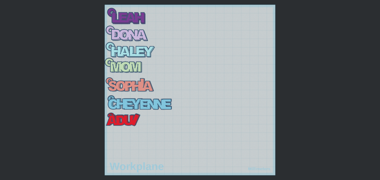 Name Keychains