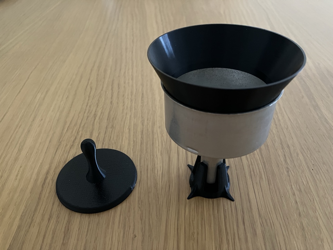 Bialetti moka 6 cups tools (filter holder, funnel and tamper)