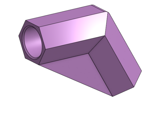 Hexagonal Corner Connector x2 120deg for PVC Tubing