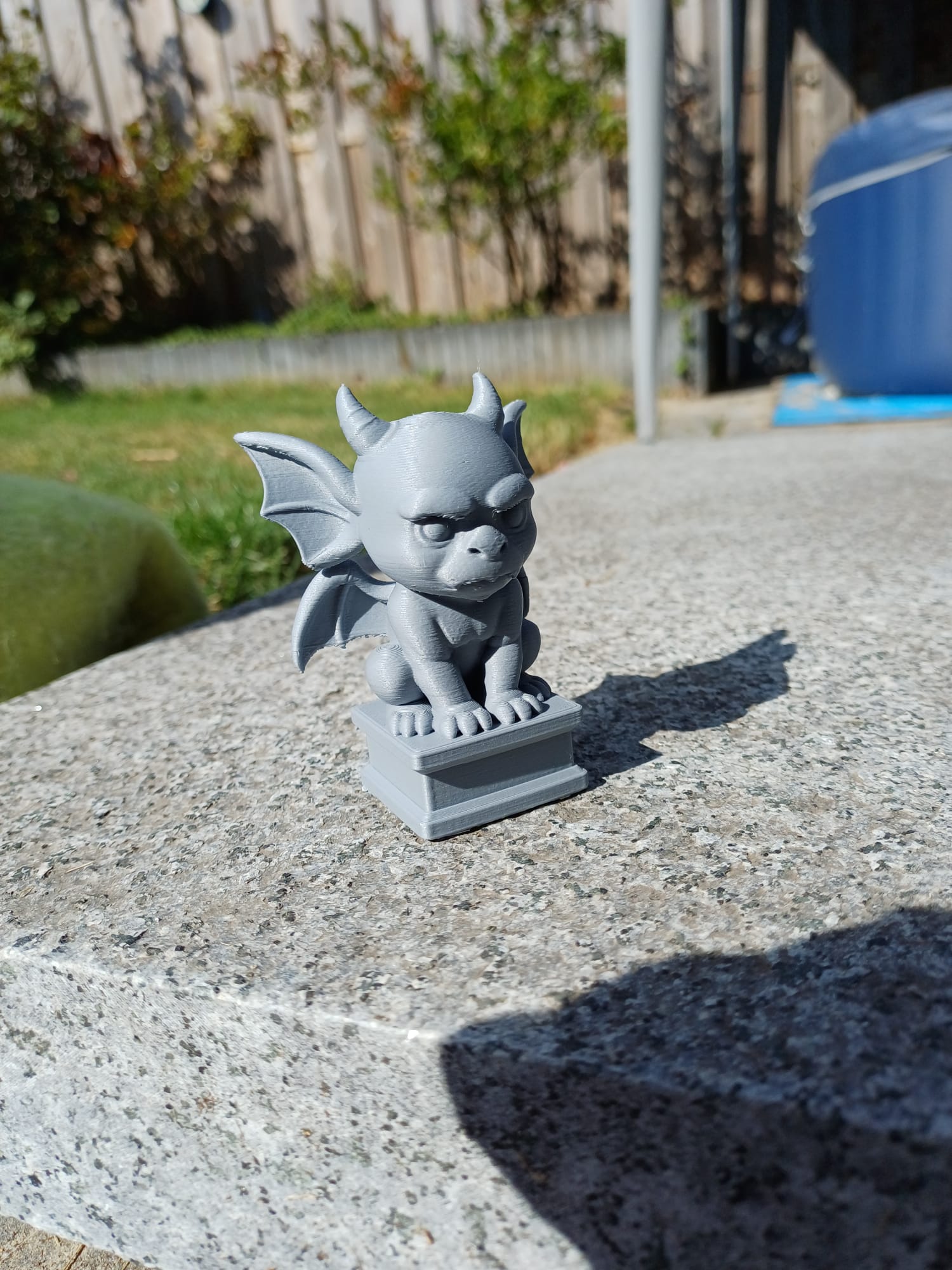 Pocket Gargoyle — Grumpy Guardian on Duty