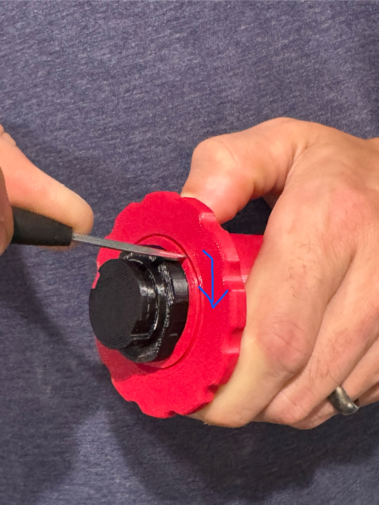 Centauri Carbon Roller Spool Holder with Lock Nut — miniatura 6