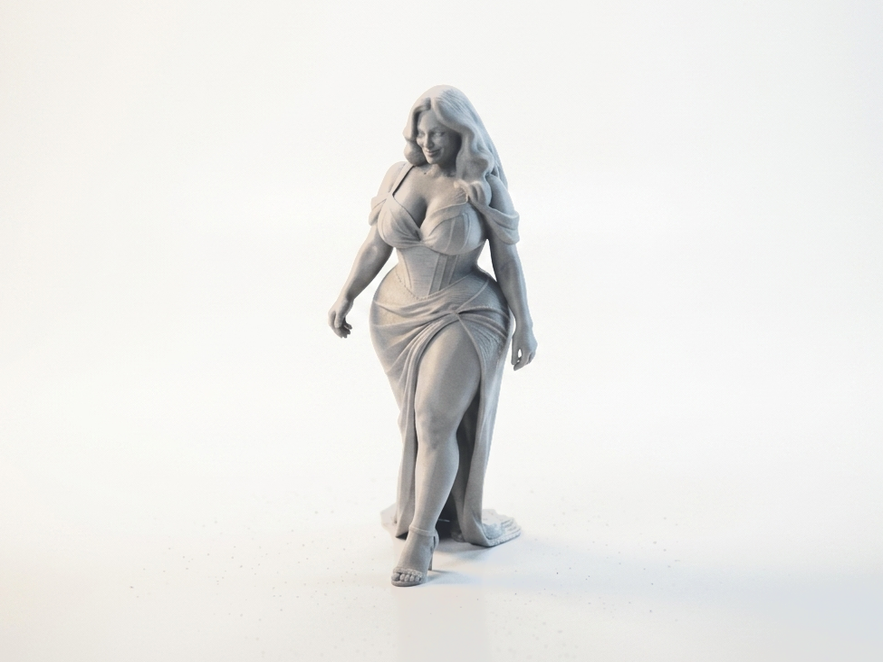Elegant Woman Figurine Female Figure 3D Printable