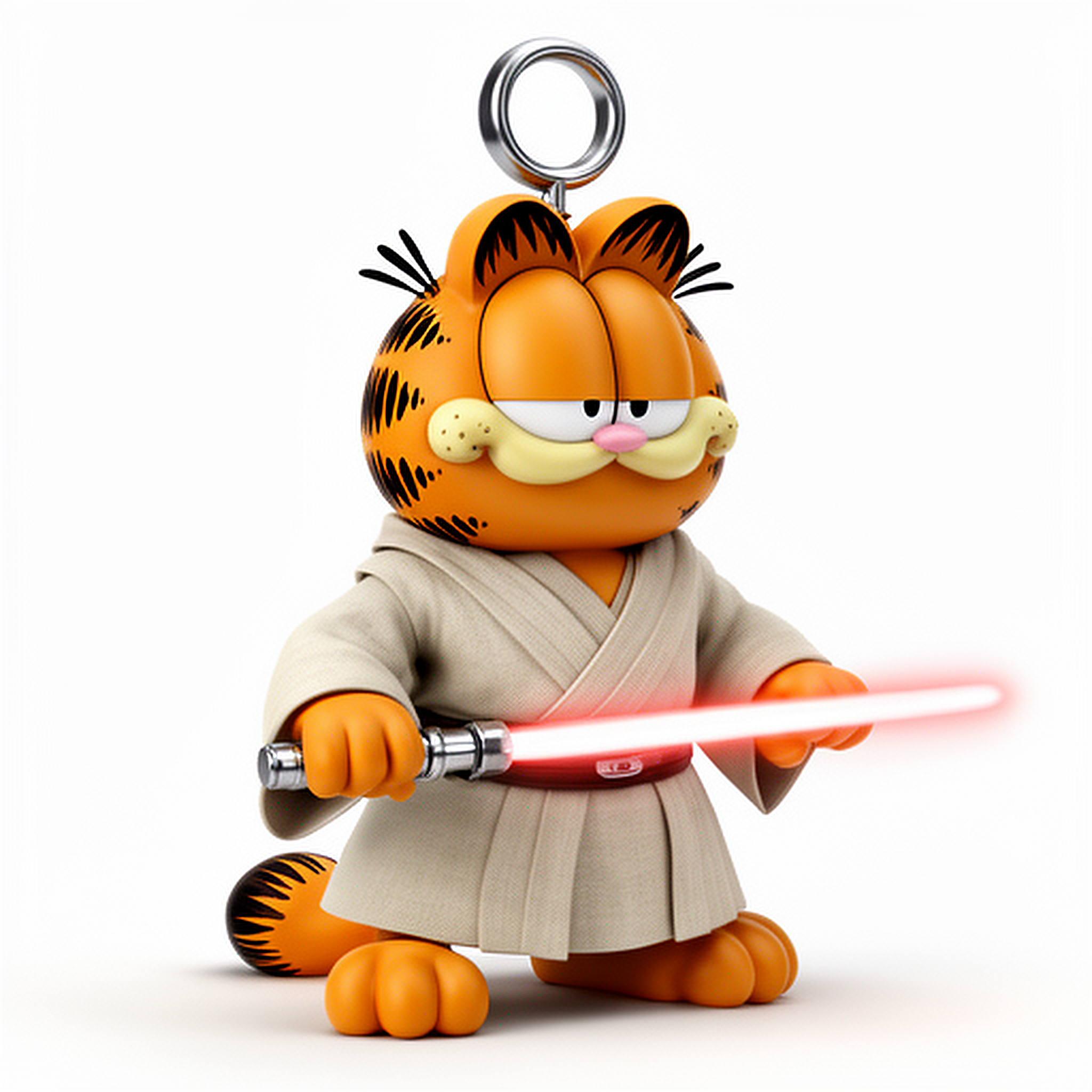 Garfield Jedi Ring Figure