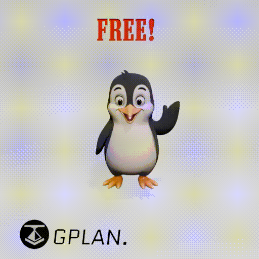 Free Penguin Miniature Decoration Toy