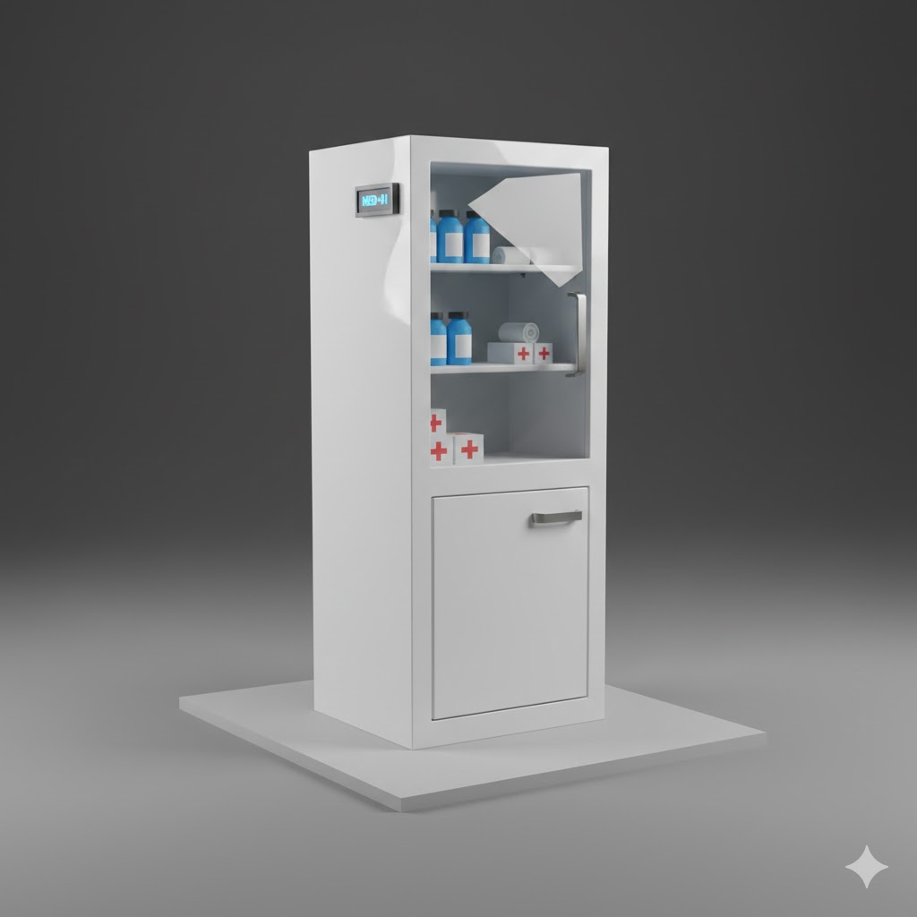 Low Poly Medical Cabinet