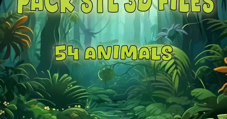 Flexi articulated Animals Pack STL Files by Vito Print | Download free STL model | Printables.com - 3D model önizlemesi