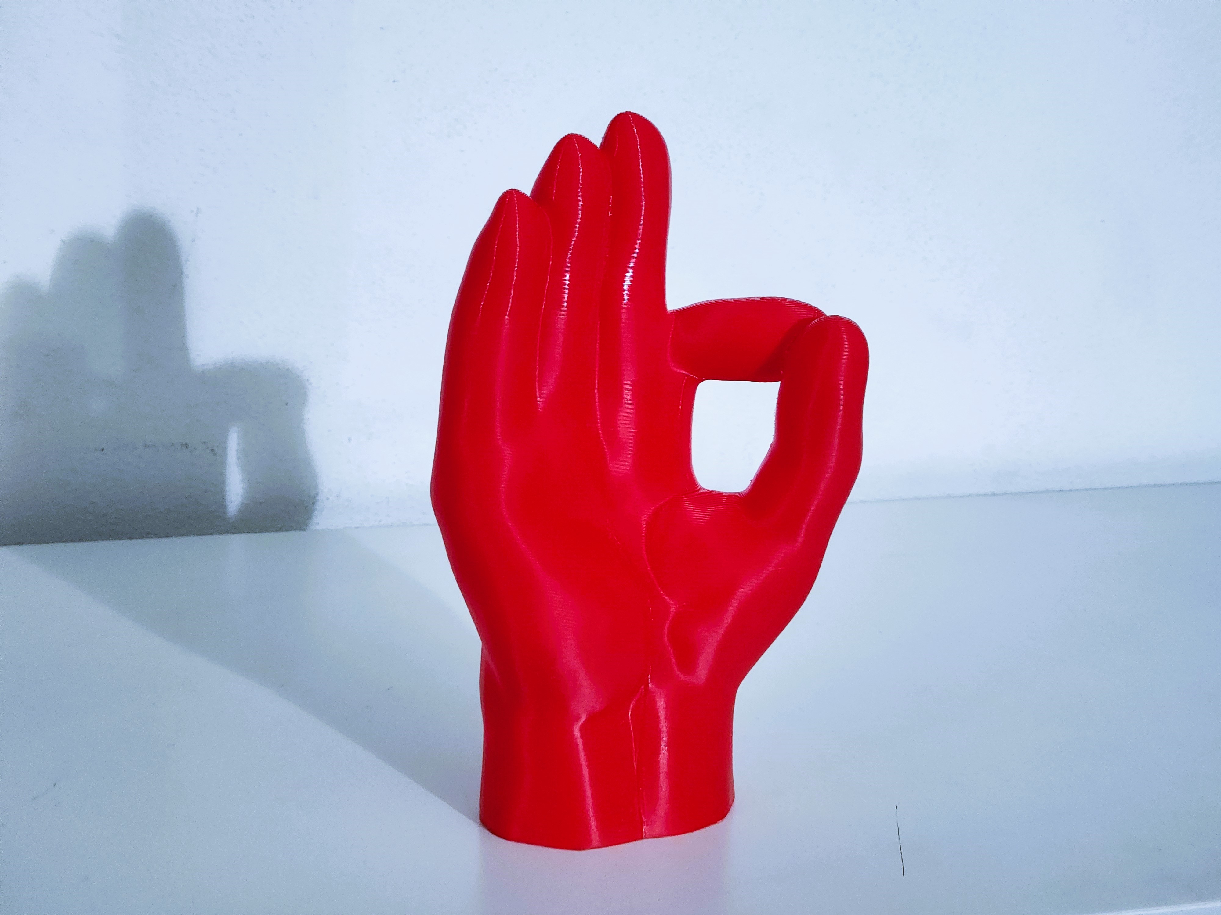 OK sign - hand sculpture