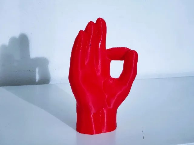 OK sign - hand sculpture